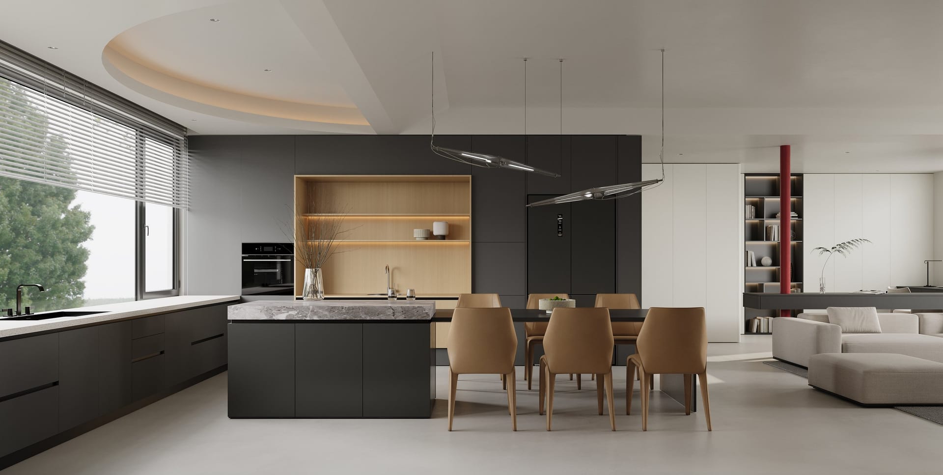 Tủ bếp HX020L – GoldenHome