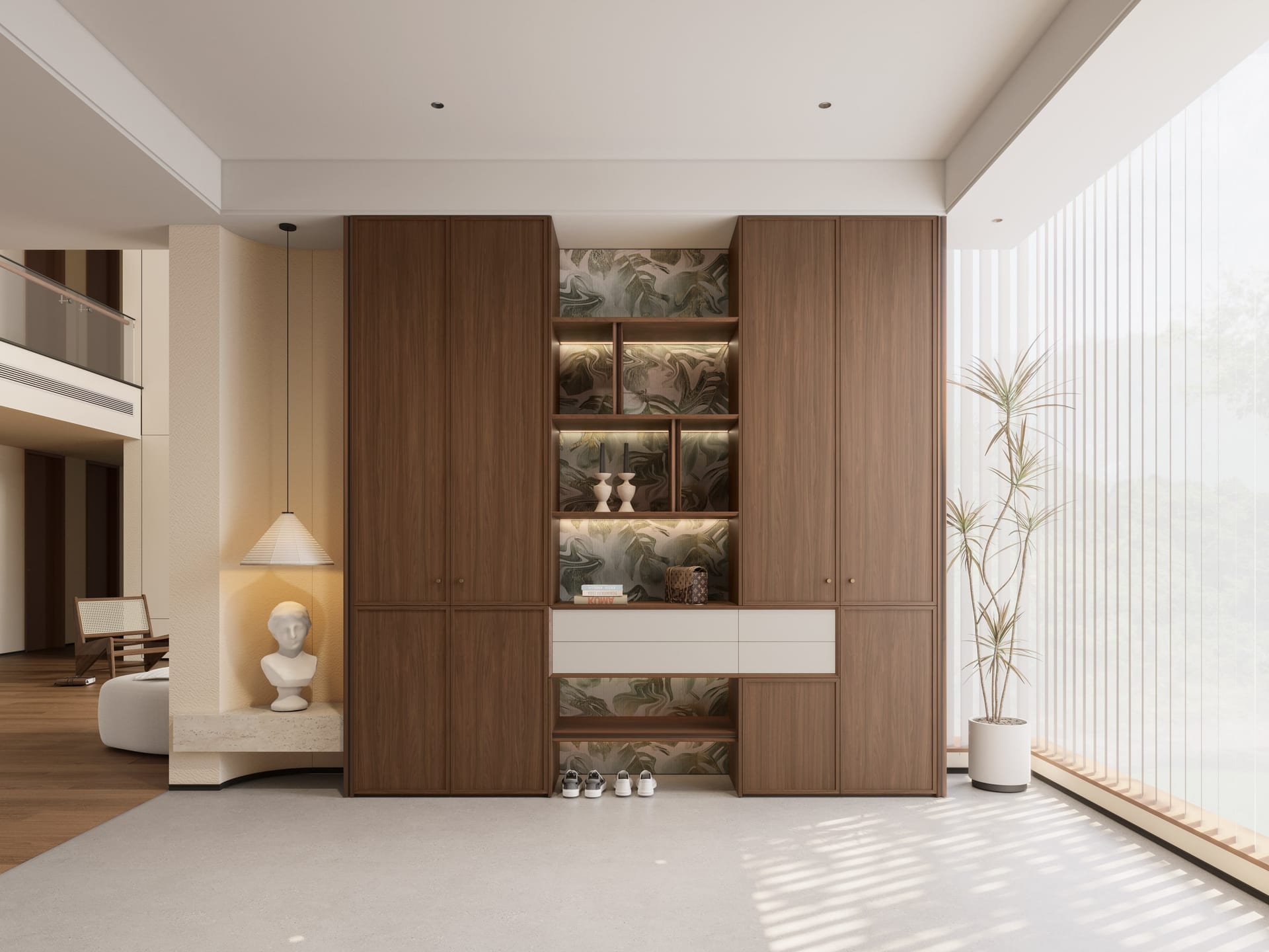 Sảnh vào – tủ giày MX125 – GoldenHome
