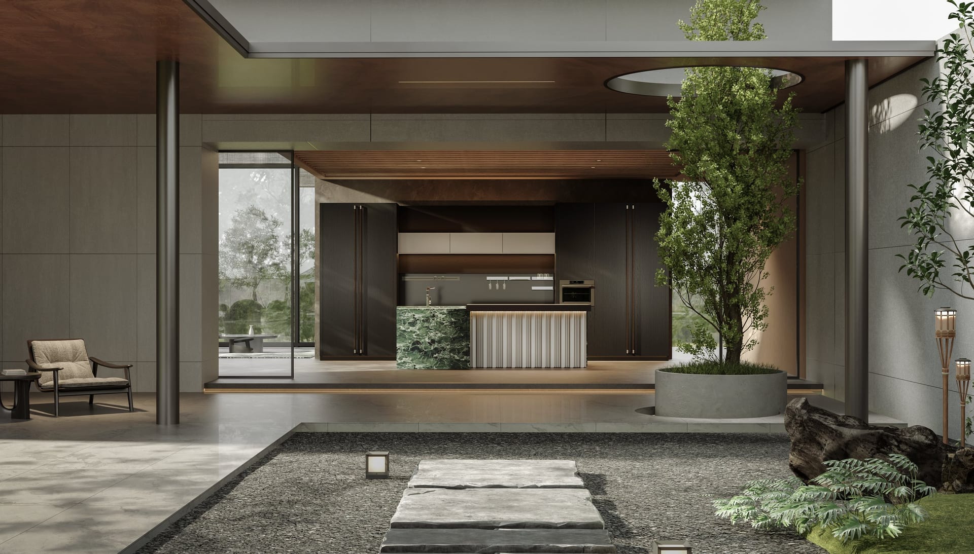 Tủ bếp YX575 – GoldenHome
